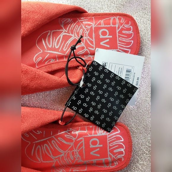 NWT Womans dv Addie Microsuede Knot Slide Sandals - Picture 3 of 5